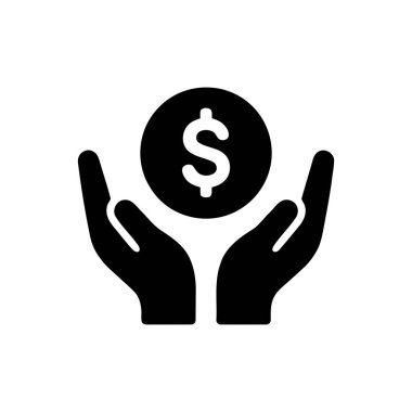 Elle tutulan para madeni güvenlik ve dikkatli yatırım stratejilerini sembolize eder. Bu grafik tasarruf zenginliği ve ekonomik destek gibi kavramları temsil eder.