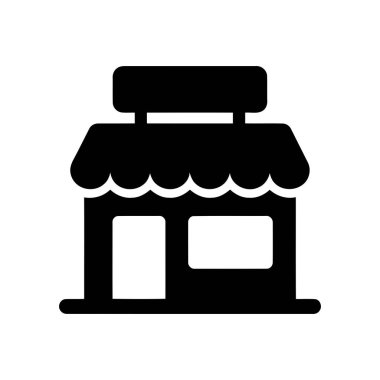 Perakende ve ticaret tasarımları için mükemmel tabela ve deniz tarağı olan bir dükkan binası.