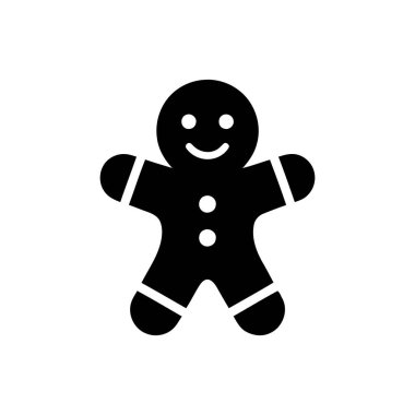 Zencefilli kurabiye adam gülümseyen kurabiye ikonu. Tatlı bir karakter. Genellikle tatillerde ve Noel temalarında bulunur.