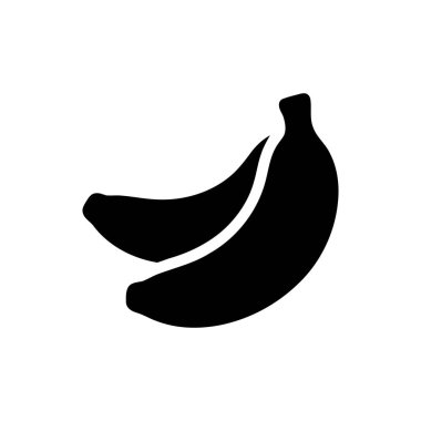 Muz meyvesi lezzetli, sağlıklı bir aperatiftir. Bu grafik iki olgun muzu gösteriyor.