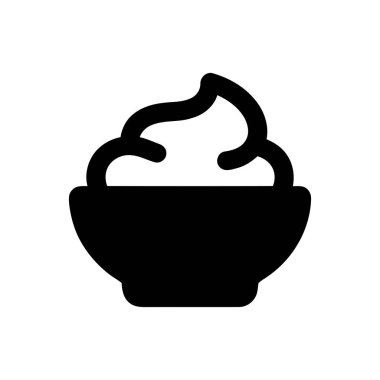 Tatlı ve atıştırmalıklar için mükemmel kıvrımlı kremalı bir kasede.