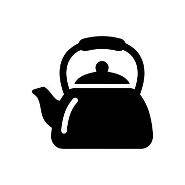 Mutfak markalaştırma ve tasarım projeleri için çaydanlık silueti simgesi