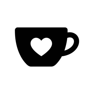 Siyah-beyaz minimalist tasarımı olan kalp şeklinde bardaklar.