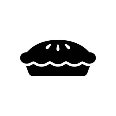 Turta siluetinde kıtır kıtır bir kabuk ve buhar menfezleri sunulmaya hazır lezzetli bir tatlıyı gösteriyor.