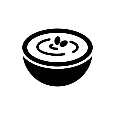 Bowl of food icon featuring simple graphic design for various meal and dining concepts