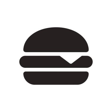 Burger grafiği, çizburgerin basit bir tasarımını gösteriyor. Menü tasarımları ve yemek uygulamaları için mükemmel.