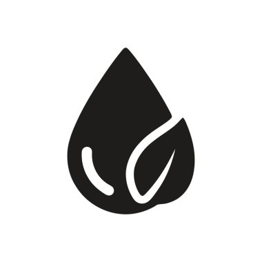 Damla simgesi en düşük arkaplanda beyaz aksanlı siyah bir damla gösterir