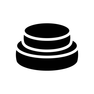 Veritabanı istiflenmiş disk simgesi teknoloji projeleri için veri depolama kavramını resmediyor