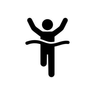 Bitiş çizgisini kollarını kaldırmış bir sporcunun zaferi simgeleyen bitiş çizgisini geçişini kutlayalım.