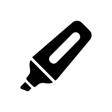 Eğitimsel tasarım projeleri için koyu siyah fosforlu bir fosforlu gösteren işaret siluet simgesi