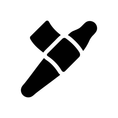 Damlatma şişesi modern soyut bir simge olarak stilize edildi. Bu tasarım tıbbi kozmetik ürünleri ve sağlık ürünleri için faydalıdır.