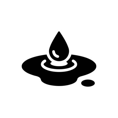 Bir sıvının içine düşüş, sıçrama efektini gösteren eş merkezli dalgalanmalar yaratır.