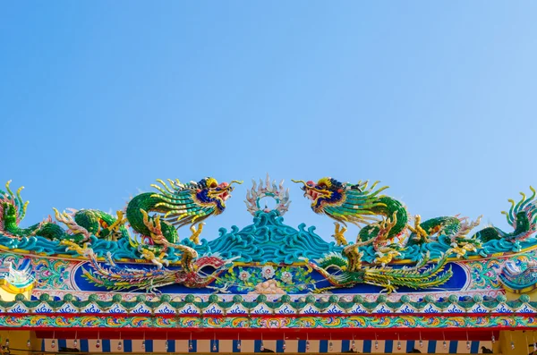 Arched entrance of Chinese  shrine — Stock Photo, Image