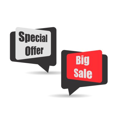 Satılık vektör afiş gölge şık tasarımı ile ayarla