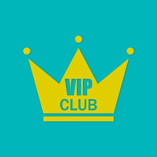 Logo klubu VIP w płaskie styl i design — Wektor stockowy
