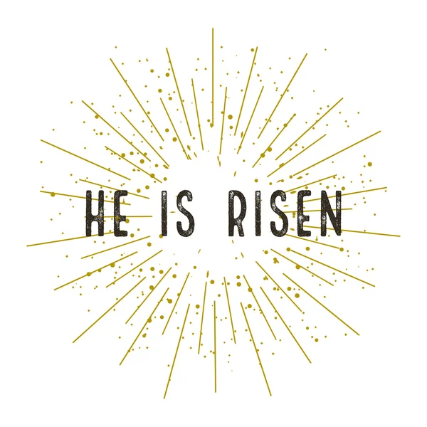 Christ is risen stylish design vector illustration — Stock Vector