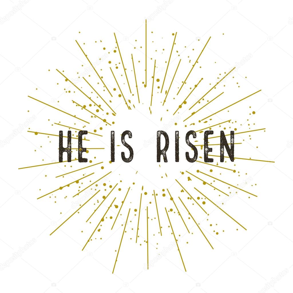 Christ is risen stylish design vector illustration