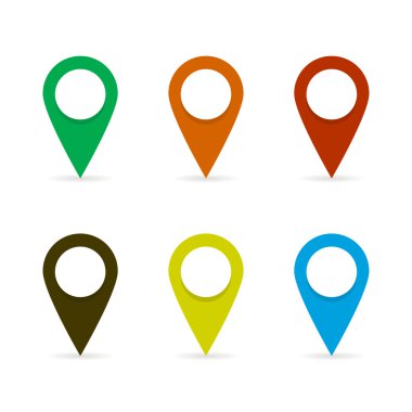 Gölge ile düz stil etiketinde PIN