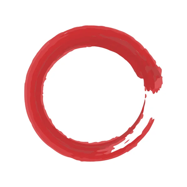 Красный круг на белом фоне — стоковый вектор