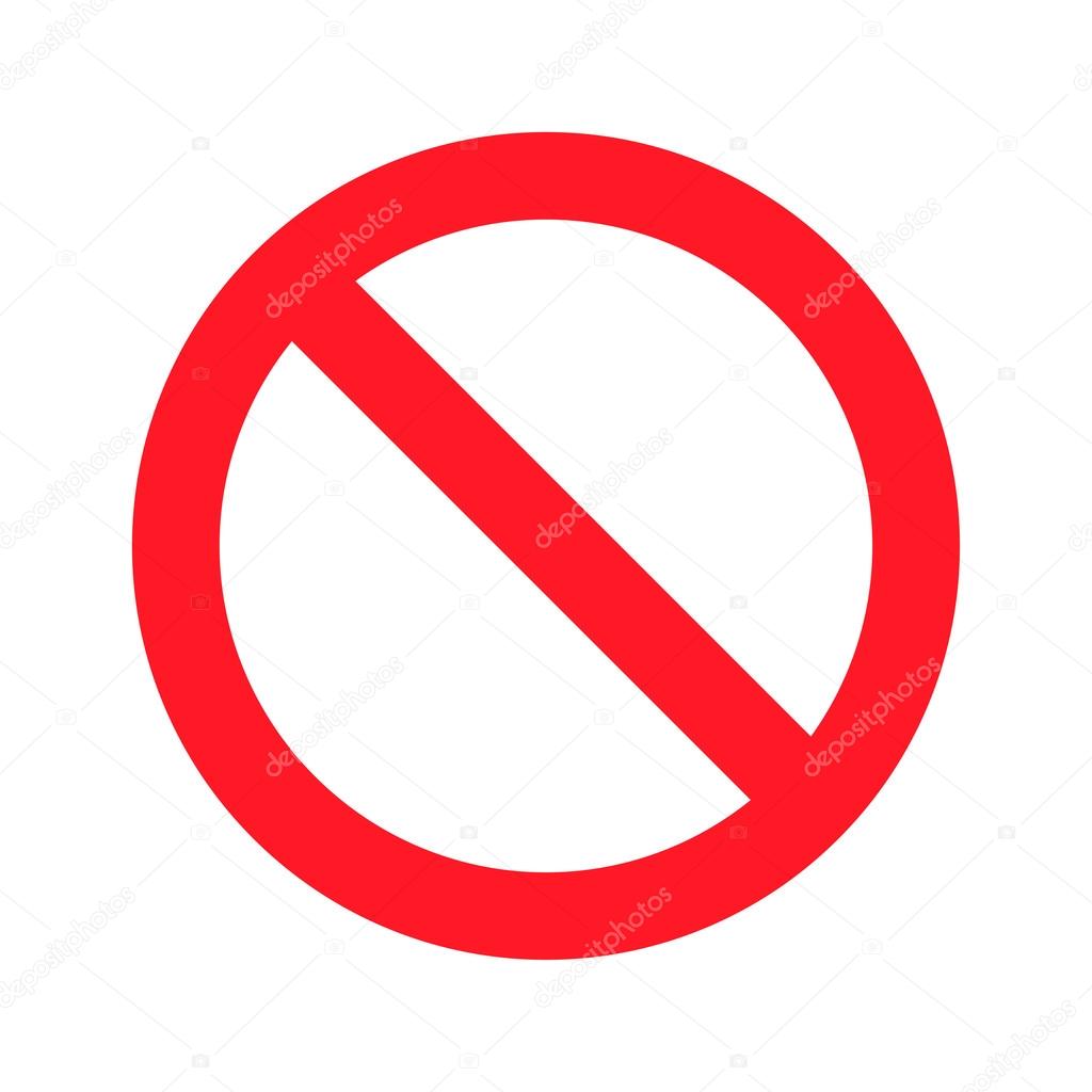 Stop sign on a white background flat design