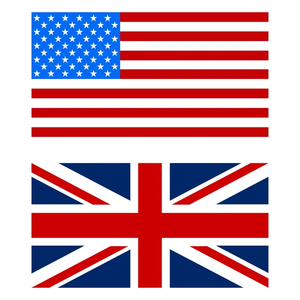 Union jack and American flag — Stock Photo © multipla11 #8488173