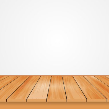 Ahşap üst görünümden duvarından ışığın yansıması