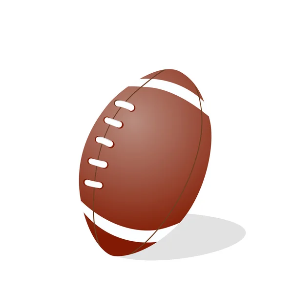 American Football Ball isoliert in flacher Bauweise — Stockvektor