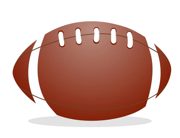 American Football Ball isoliert in flacher Bauweise — Stockvektor