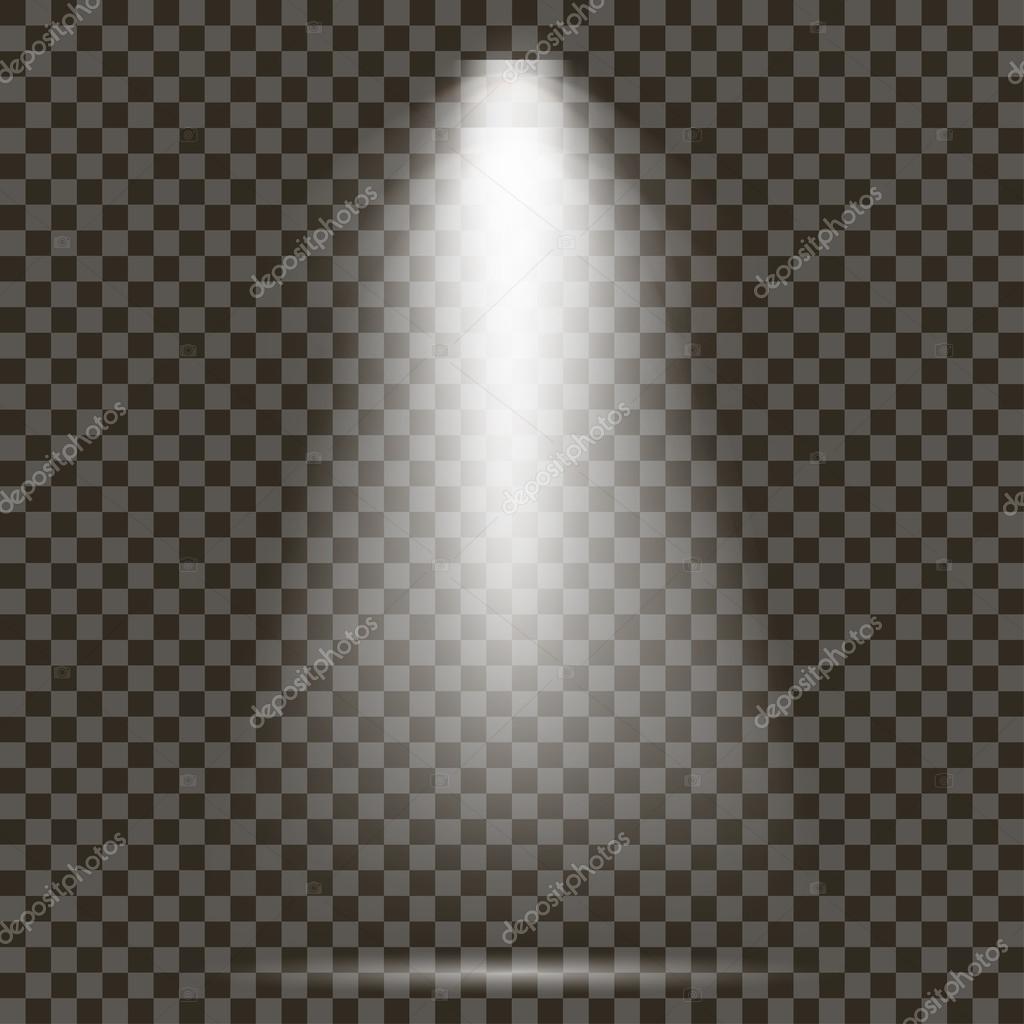 Light effect, glow light effect, isolated background, vector illustration, shine Stock Vector