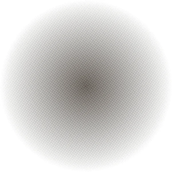 Puntos de medio tono, puntos negros sobre fondo blanco aislado — Vector de stock