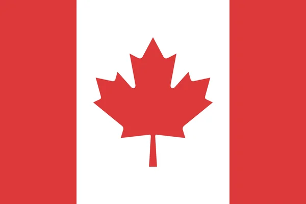 Flag Kanada tecken vektor illustration stilar — Stock vektor