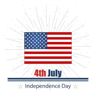 Resimde Bağımsızlık Günü Temmuz dördüncü gününde