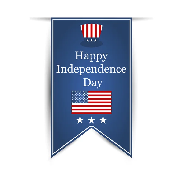 Illustration on day of Independence day july fourth — Stock Vector