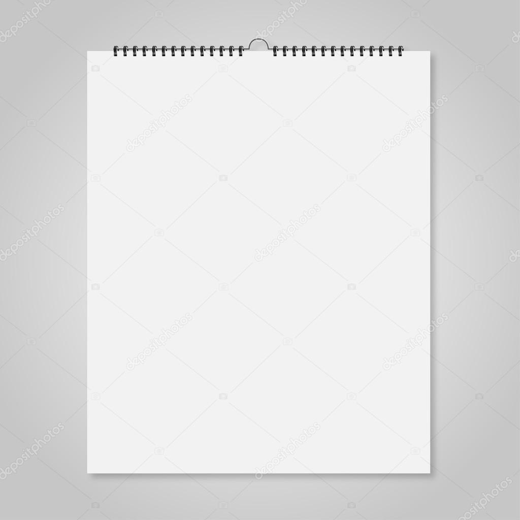 Download Blank wall calendar, Mockup style card for your design ...