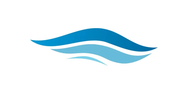 Zwaai Symbool Waves Logo Wave Vortex Icoon Vectorillustratie — Stockvector