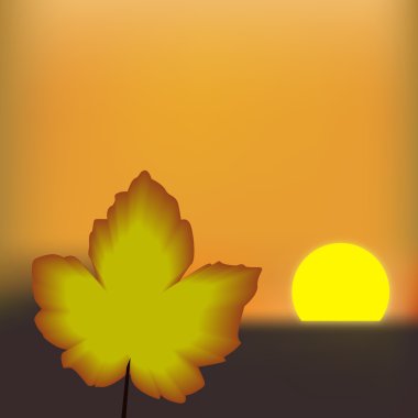 sonbahar günbatımı