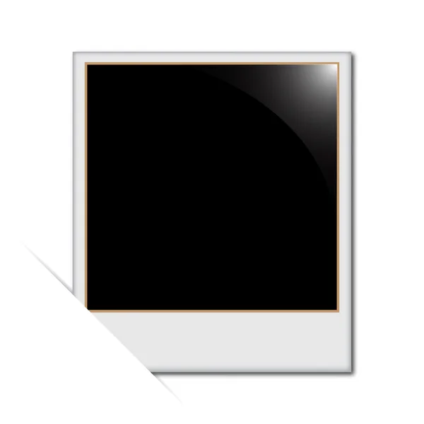 Het frame is gemonteerd op een witte achtergrond met schaduw — Stockvector