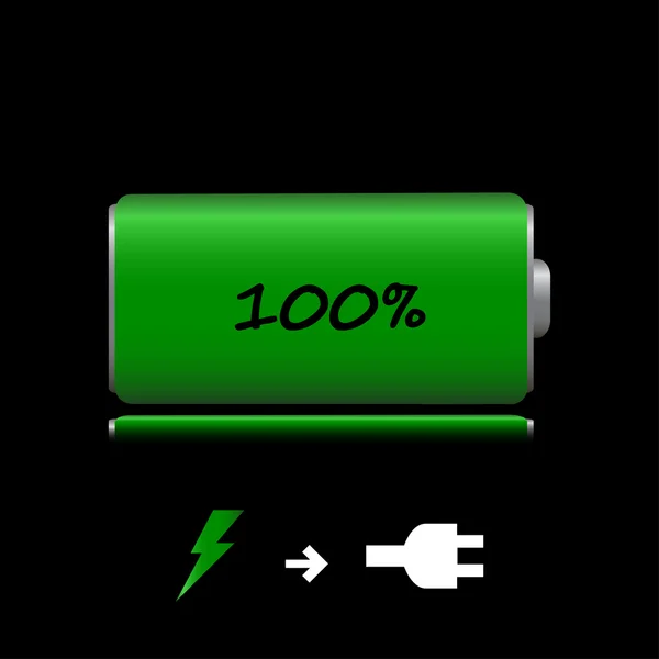 充电电池图标 — 图库矢量图片