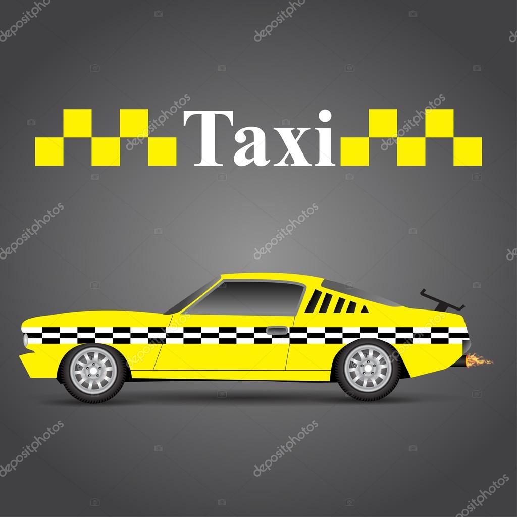 Sports Car Taxi Background Taxi Vector Illustration Stock Vector sports-car-taxi-background-taxi-vector-illustration-stock-vector