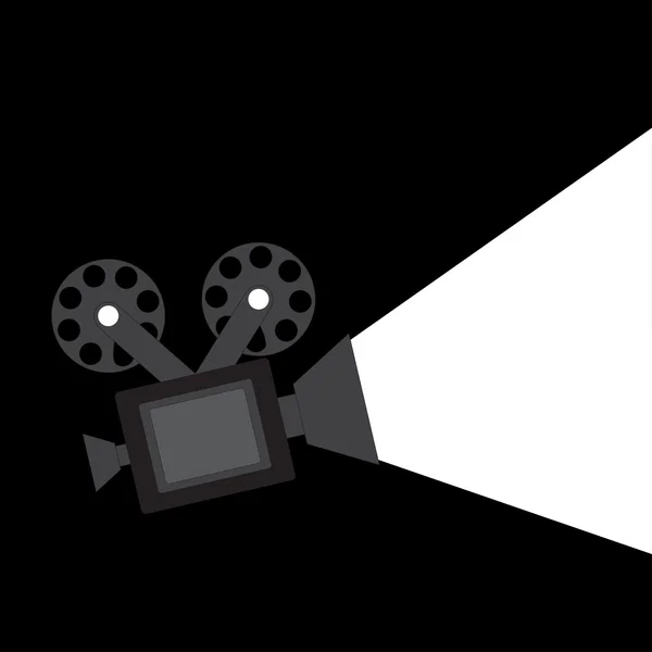 Векторная иллюстрация с изображением черного света камеры — стоковый вектор