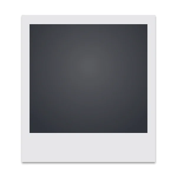 Cornice fotografica con illustrazione vettoriale ombra — Vettoriale Stock