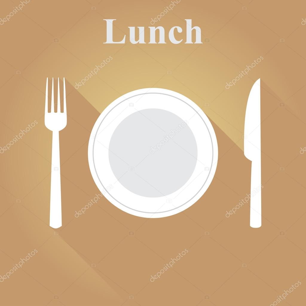 Cutlery in a flat vector illustration
