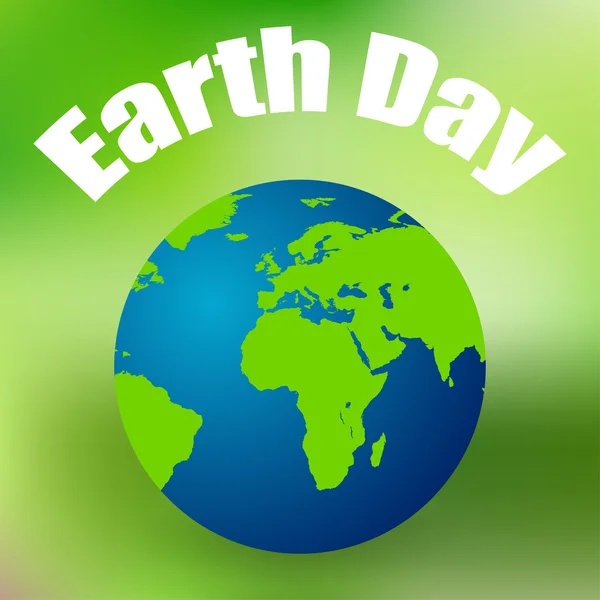 Earth Day on April 11 colored background vector — Stock Vector