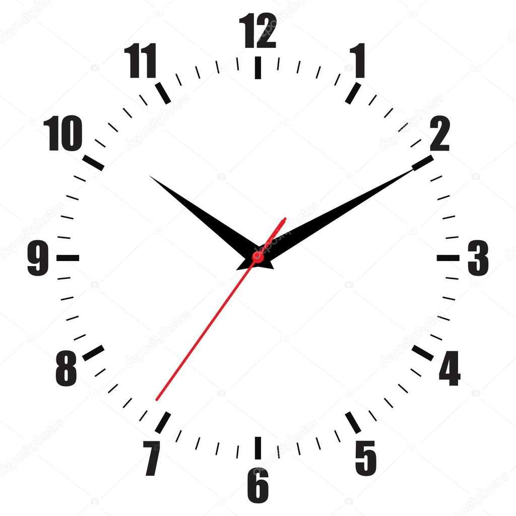 Icon hours for the entire background vector illustration stylish