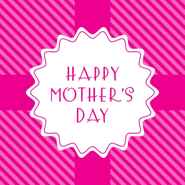 Šťastný den matek růžové pozadí vektorové ilustrace — Stockový vektor