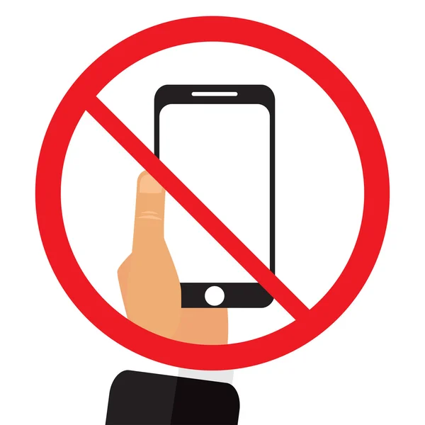 No phone sign vector illustration — Stock Vector