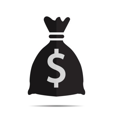 Çanta Doları simge vektör çizim