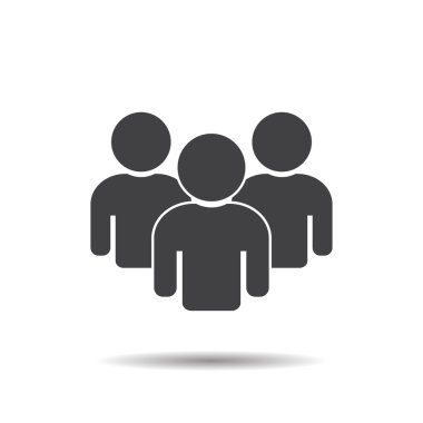 Grup insanlar kutsal kişilerin resmi ekip çalışması vektör çizim