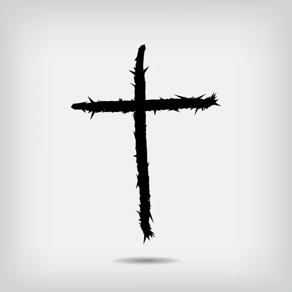 Illustration vectorielle icône croix — Image vectorielle