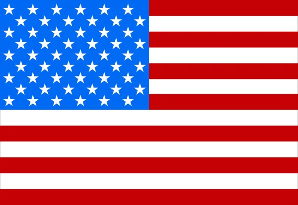 Flagge Amerikas zum Gedenktag — Stockvektor